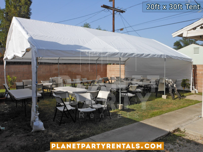 Party Tent with white Walls | San Fernando Valley Party Tent Rentals