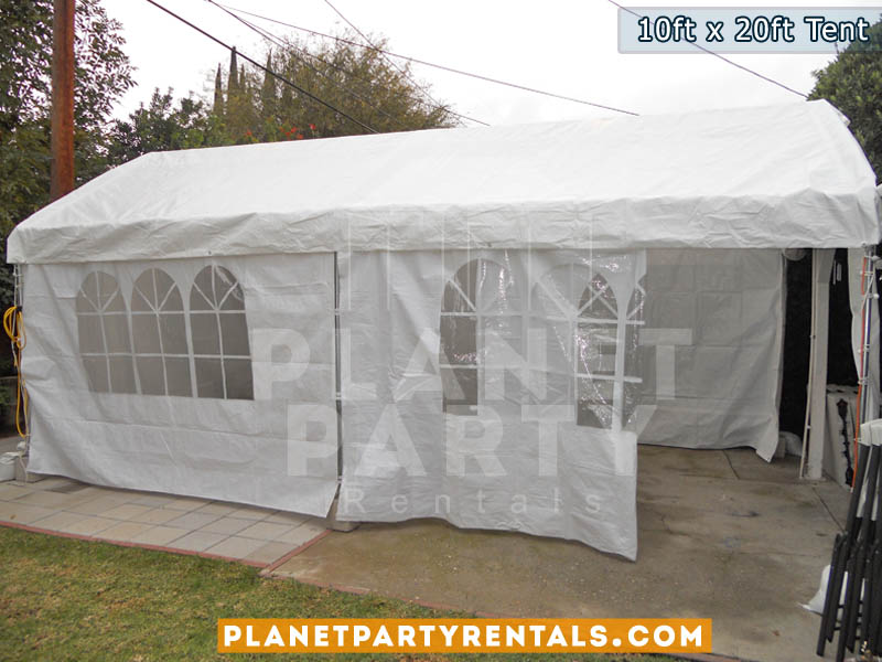10ft x 20ft White Party Tent | San Fernando Valley Tent Rentals