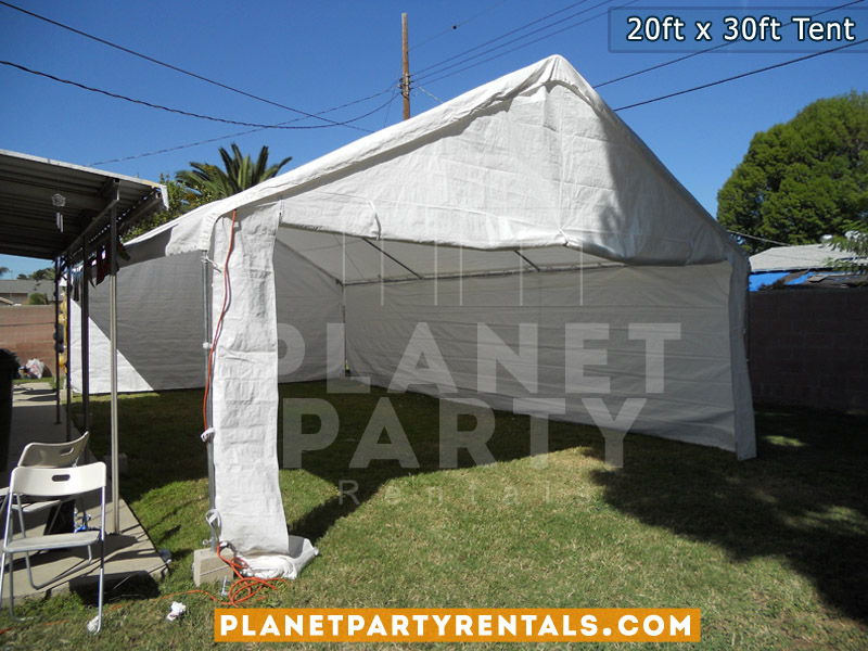 Party Tent with white Walls | San Fernando Valley Party Tent Rentals