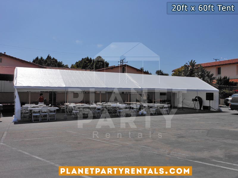 20ft x 60ft Party Tent | San Fernando Valley Party Rentals | Tent Packages | Pictures