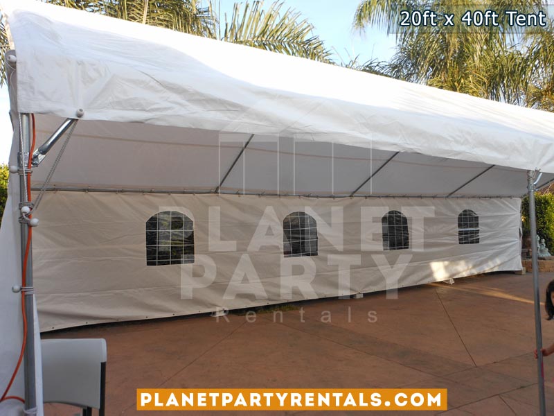 20ft x 40ft with window sidewalls | San Fernando Valley Party Rentals | Party Tent Rentals
