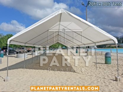 20 x 90 White Party Tent