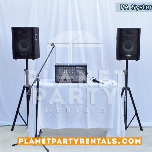 Audio - PA System with Phonic PowerdPod Mixer with PA Speakers