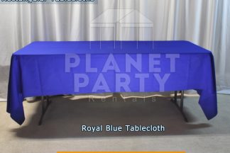 Royal Blue Rectangular Tablecloth for 6ft Rectangular Table
