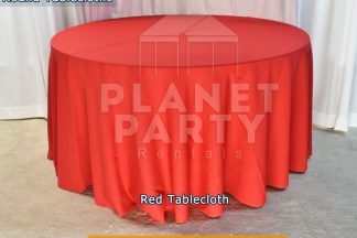 Red Tablecloth for 60" Round Table