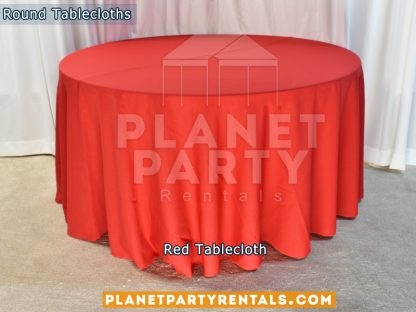 Red Tablecloth for 60" Round Table