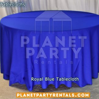 Royal Blue Tablecloth for 60" Round Table