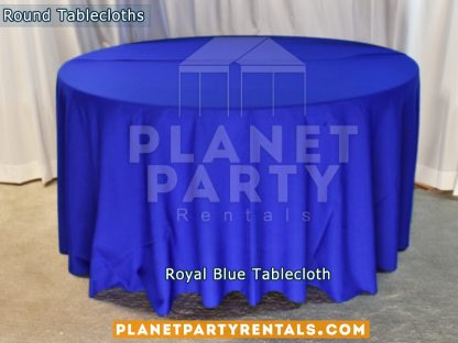Royal Blue Tablecloth for 60" Round Table