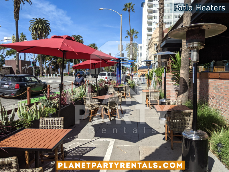 Outdoor Heaters for Meat on Ocean Restaurant Santa Monica