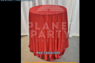 Red cocktail tablecloths for Cocktail Table