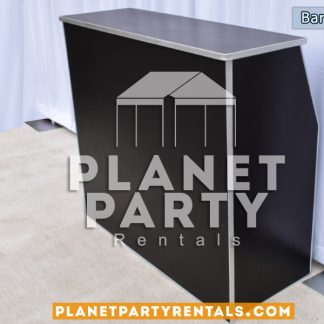 Black Wooden Bar Table