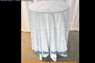 Light Blue Cocktail Tablecloth for Cocktail Table