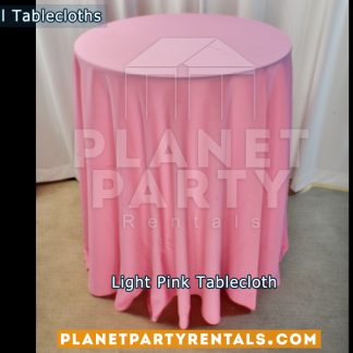 Light Pink Cocktail Tablecloth for Cocktail Table