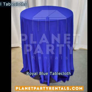 Royal Blue Cocktail Tablecloth for Cocktail Table