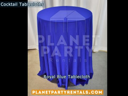 Royal Blue Cocktail Tablecloth for Cocktail Table