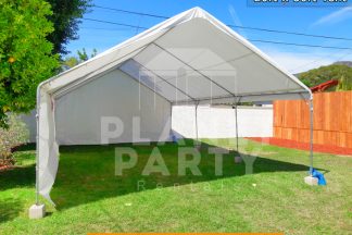20ft x 30ft Party Tent with Sidewalls on Grass for Birthday Party