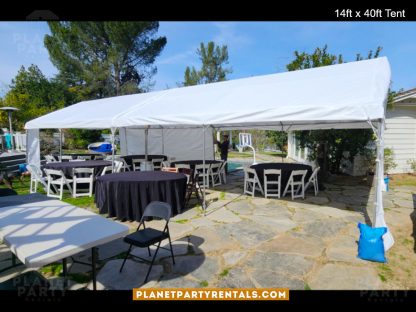14ft x 40ft White Tent