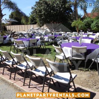 Rectangular Tables | Round Tables | Plastic White Chairs | San Fernando Valley