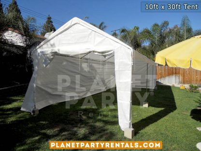 10ft x 30ft Party Tent with Sidewalls | San Fernando Valley Tent Rentals