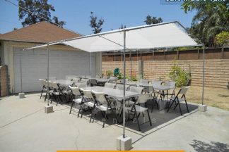12ft x 20ft White Party Tent | San Fernando Valley Tent Rentals
