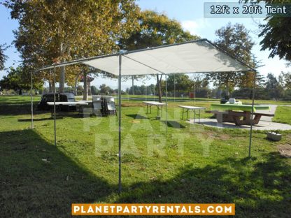 12ft x 20ft White Party Tent | San Fernando Valley Tent Rentals